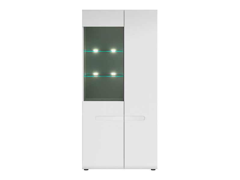 Witryna Azteca Trio 90 cm z 2 drzwiami biały połysk 29611