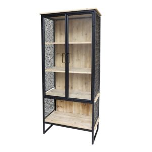 Witryna ażurowa czarna Venice 160 cm 242367 Witryna ażurowa czarna Venice 160 cm 242367