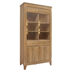 Witryna Bergen 102 cm z 4 drzwiami modrzew sibiu złoty 20091 Witryna Bergen 102 cm z 4 drzwiami modrzew sibiu złoty 20091