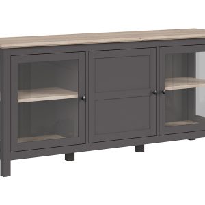 Witryna Bocage 186 cm z 3 drzwiami grafitowa 28829 Witryna Bocage 186 cm z 3 drzwiami grafitowa 28829