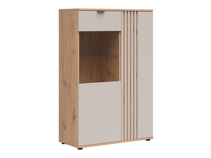 Witryna Brevas 90 cm z 2 drzwiami dąb artisan/kaszmir 849092