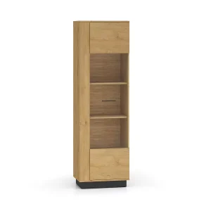 Witryna BRONX 1D 60cm dąb/czarna 412623 Witryna BRONX 1D 60cm dąb/czarna 412623