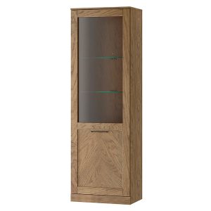 Witryna Cozy-10 65 cm z oświetleniem dąb rustical olejowany 139947 Witryna Cozy-10 65 cm z oświetleniem dąb rustical olejowany 139947