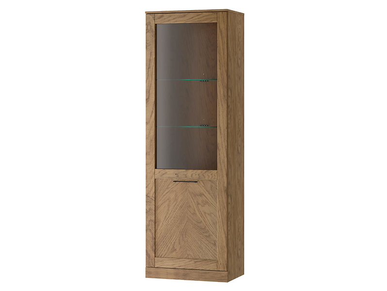 Witryna Cozy-10 65 cm z oświetleniem dąb rustical olejowany 139947