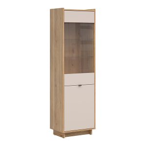 Witryna Dalva 60 cm z 2 drzwiami dąb mauvella/kaszmir 1005742 Witryna Dalva 60 cm z 2 drzwiami dąb mauvella/kaszmir 1005742