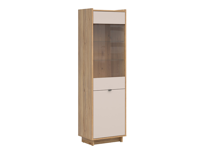 Witryna Dalva 60 cm z 2 drzwiami dąb mauvella/kaszmir 1005742