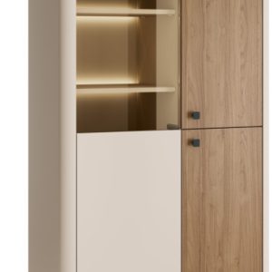 Witryna do salonu 88 cm przeszklona z oświetleniem AVEN 1069893 Witryna do salonu 88 cm przeszklona z oświetleniem AVEN 1069893