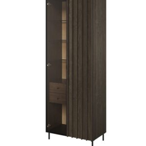 Witryna do stylowego salonu z przeszkleniem NOBO 991387