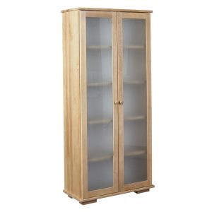 Witryna drewniana Modern II, kolor dębowy, szkło mleczne 433500 Witryna drewniana Modern II, kolor dębowy, szkło mleczne 433500