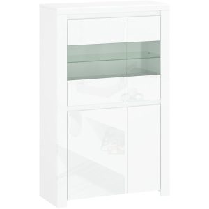 Witryna Dwudrzwiowa do Salonu FLARE 98 cm Biały połysk 318980 Witryna Dwudrzwiowa do Salonu FLARE 98 cm Biały połysk 318980