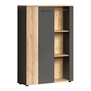 Witryna Esteban 90 cm z 3 drzwiami dąb evok 260500 Witryna Esteban 90 cm z 3 drzwiami dąb evok 260500