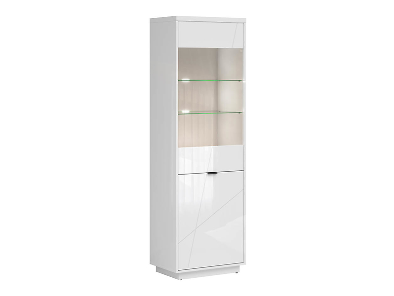Witryna Forn 64 cm z 2 drzwiami biały połysk 38203