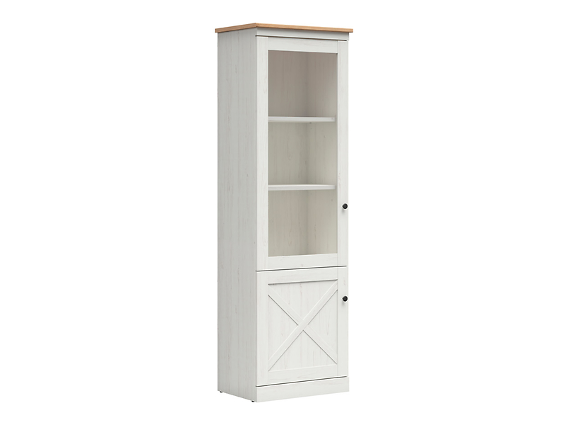 Witryna Frija 63 cm z 2 drzwiami sosna andersen biała 801192
