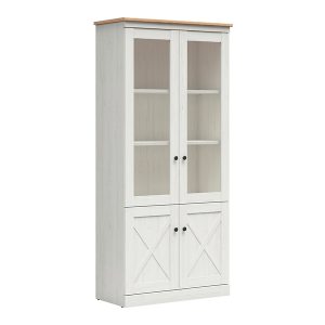 Witryna Frija 93 cm z 4 drzwiami sosna andersen biała 801193 Witryna Frija 93 cm z 4 drzwiami sosna andersen biała 801193