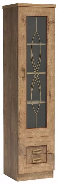 Witryna jednodrzwiowa dąb lefkas - Elvian 692182