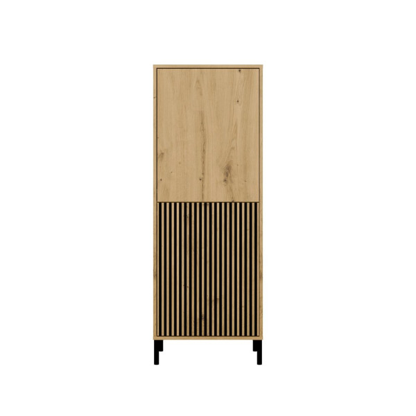 Witryna KAMARO 2DK SLIM/GŁADKI DĄB ARTISAN Lamele 565857