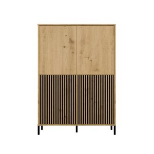 Witryna KAMARO 4DK Slim/Gładki Dąb Artisan 4 Drzwi Lamele 607986 Witryna KAMARO 4DK Slim/Gładki Dąb Artisan 4 Drzwi Lamele 607986