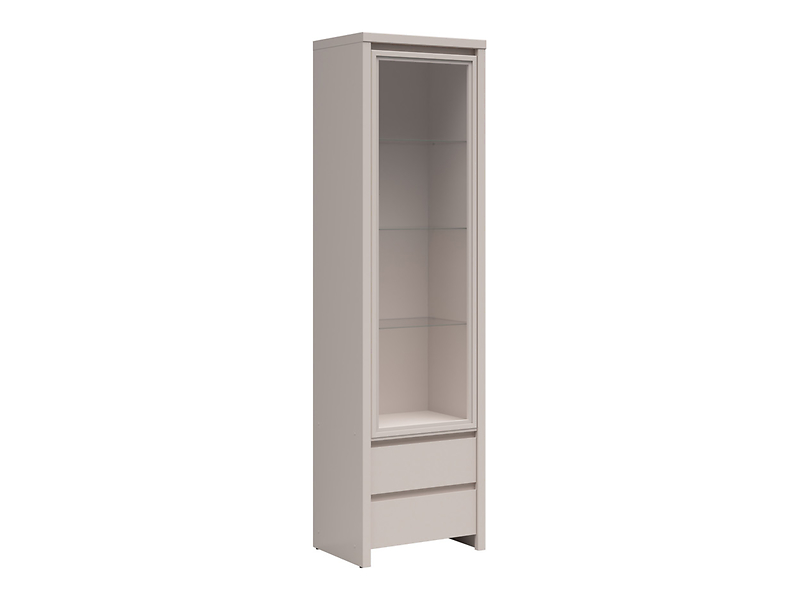 Witryna Kaspian 56 cm z drzwiami i 2 szufladami kaszmir 844316