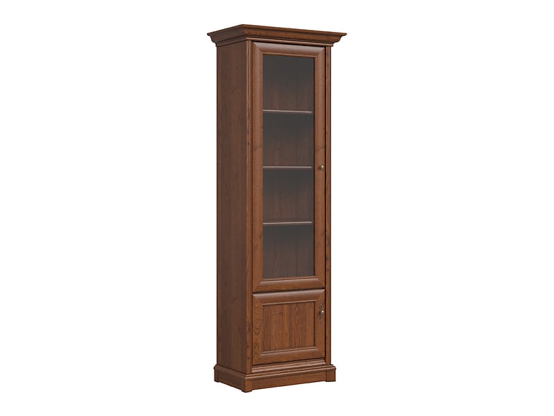 Witryna Kent 71 cm z 2 drzwiami lewa kasztan 1533