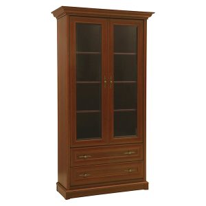 Witryna Kent z 2 drzwiami i 2 szufladami kasztan 1525 Witryna Kent z 2 drzwiami i 2 szufladami kasztan 1525