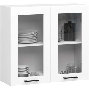 Witryna kuchenna OLIWIA Biała 80×30,5×72 cm 303059 Witryna kuchenna OLIWIA Biała 80×30,5×72 cm 303059