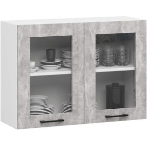 Witryna kuchenna OLIWIA Biała, Beton 80×30,5×58 cm 303062 Witryna kuchenna OLIWIA Biała, Beton 80×30,5×58 cm 303062