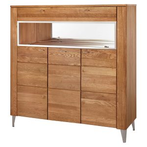 Witryna Latina-48 126 cm z 4 drzwiami barek dąb miodowy 139840