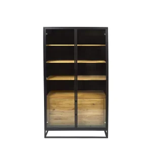 Witryna loft drewniana w industrialnym stylu CARLA I 78687 Witryna loft drewniana w industrialnym stylu CARLA I 78687