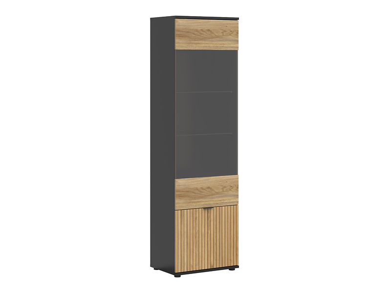 Witryna Luen 57 cm z 2 drzwiami dąb tegola/dąb mauvella 613739