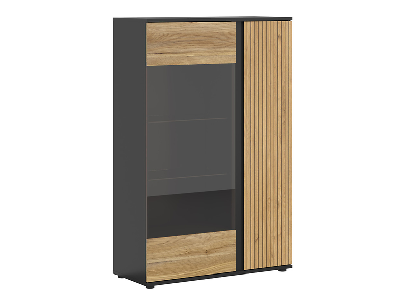 Witryna Luen 95 cm dąb tegola/dąb mauvella 613738