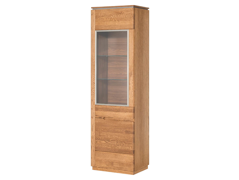 Witryna Montenegro-11 58 cm z drzwiami prawostronna dąb rustical 139851