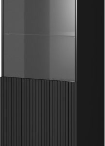 Witryna na książki 60 cm czarna PELIO 1051493 Witryna na książki 60 cm czarna PELIO 1051493