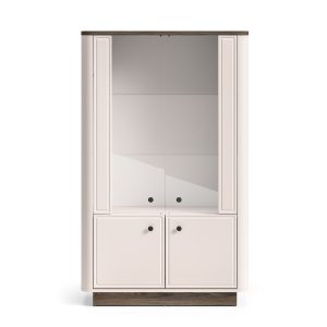 Witryna na książki 92 cm VILANO do salonu kaszmir 854984 Witryna na książki 92 cm VILANO do salonu kaszmir 854984