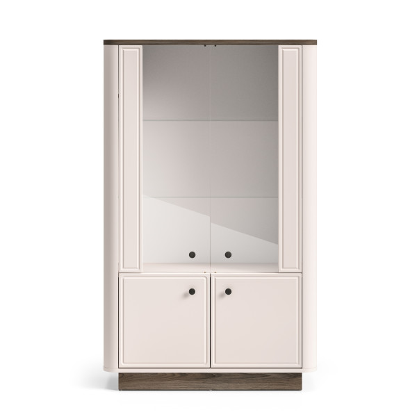 Witryna na książki 92 cm VILANO do salonu kaszmir 854984