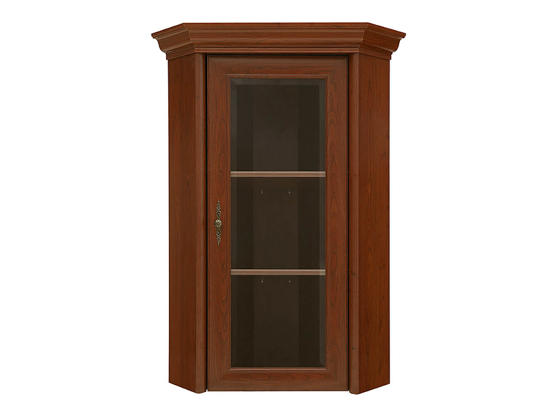 Witryna narożna Kent 60 cm z drzwiami kasztan 1589