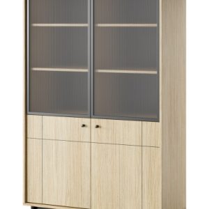 Witryna NATURE w stylu japandi do salonu WT104 – dąb linea 325486 Witryna NATURE w stylu japandi do salonu WT104 – dąb linea 325486