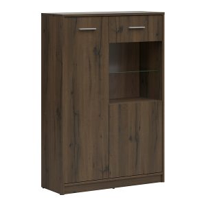Witryna Nepo Plus 90 cm z 2 drzwiami dąb noble 372426 Witryna Nepo Plus 90 cm z 2 drzwiami dąb noble 372426