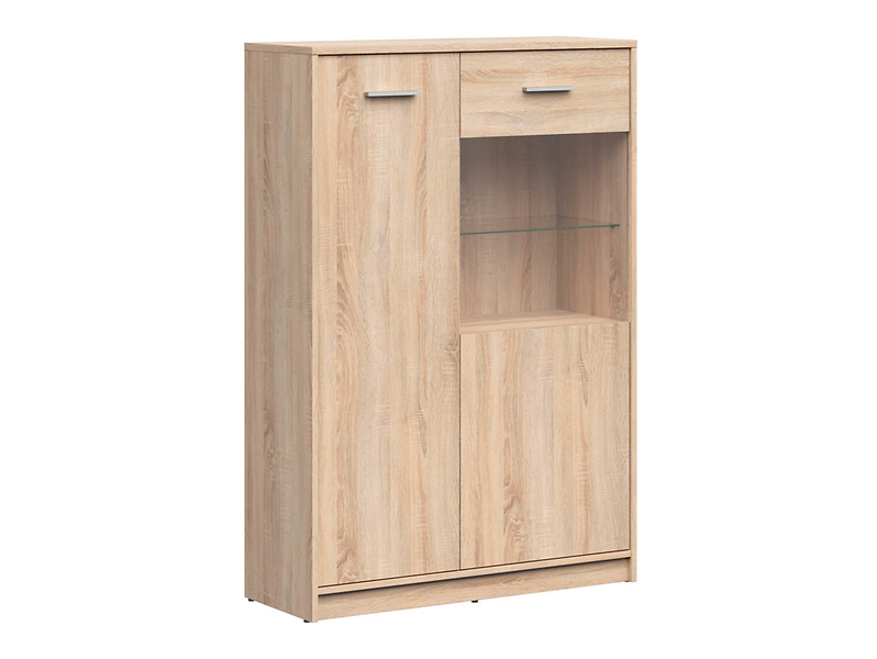 Witryna Nepo Plus 90 cm z 2 drzwiami dąb sonoma 43333