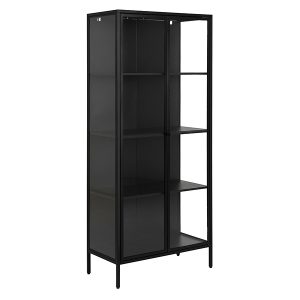 Witryna Newcastle 80 cm z 2 drzwiami czarna 49536 Witryna Newcastle 80 cm z 2 drzwiami czarna 49536