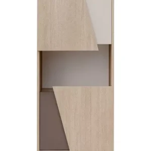 Witryna niska VISTE dąb/beżowa 412627 Witryna niska VISTE dąb/beżowa 412627