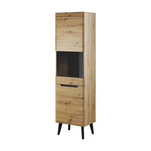 Witryna NORDI NWT53 Dąb Artisan/Czarny 300426 Witryna NORDI NWT53 Dąb Artisan/Czarny 300426