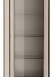 Witryna NOVADO 200 cm Clay Gray frezowane fronty czarne nogi nowoczesna 725221 Witryna NOVADO 200 cm Clay Gray frezowane fronty czarne nogi nowoczesna 725221