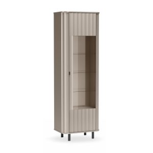 Witryna NUVIA wysoka clay gray przeszklona półwitryna 989906 Witryna NUVIA wysoka clay gray przeszklona półwitryna 989906