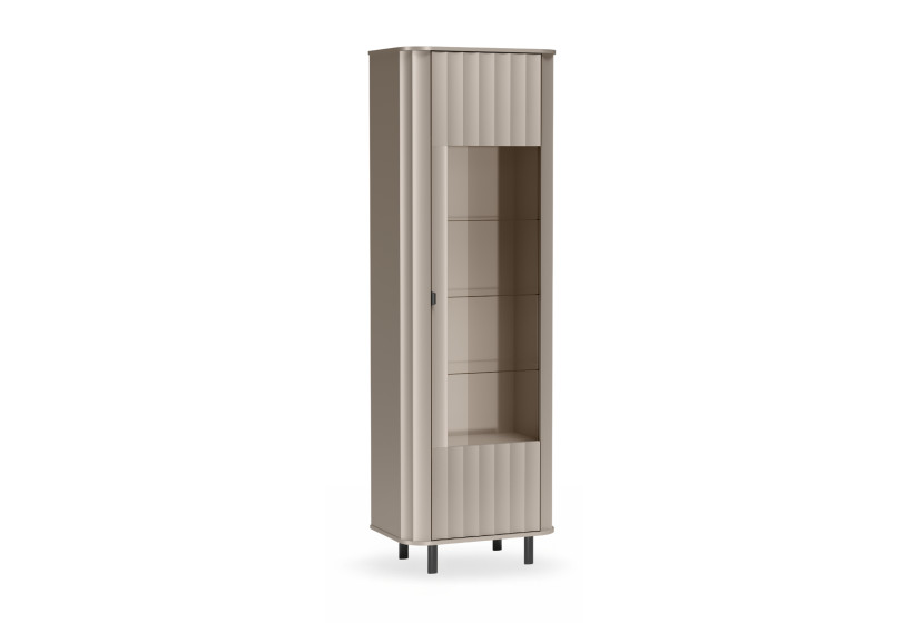 Witryna NUVIA wysoka clay gray przeszklona półwitryna 989906
