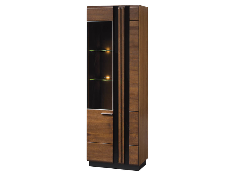 Witryna Porti-10 66 cm z 2 drzwiami lewostronna dąb antyczny 139896