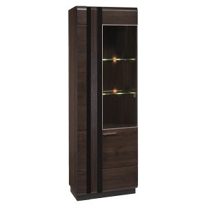 Witryna Porti-11 66 cm z 2 drzwiami prawostronna dąb czekoladowy 139901