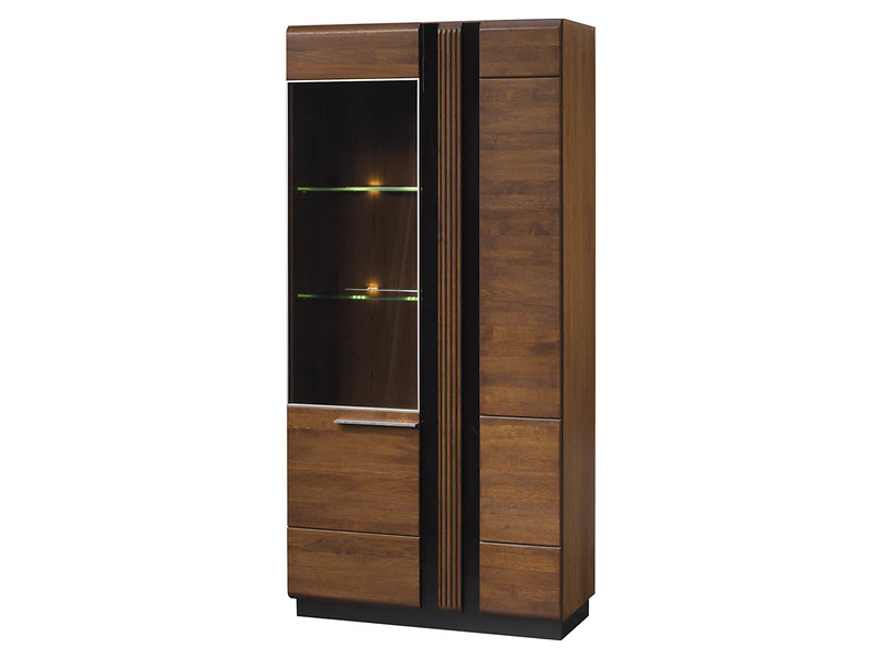 Witryna Porti-12 95 cm z 2 drzwiami dąb antyczny 139902