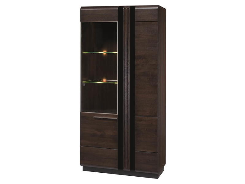 Witryna Porti-12 95 cm z 2 drzwiami dąb czekoladowy 139903