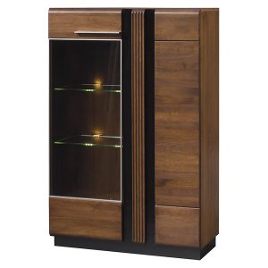 Witryna Porti-15 95 cm z 2 drzwiami dąb antyczny 139898