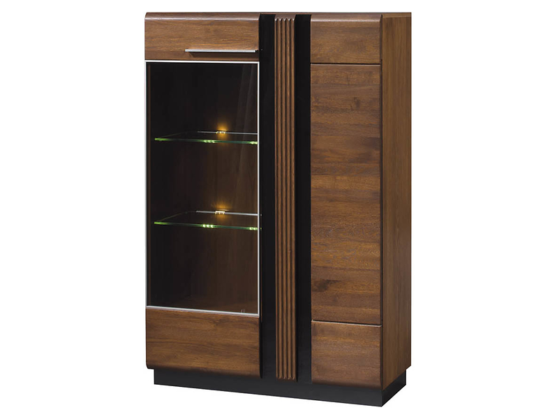 Witryna Porti-15 95 cm z 2 drzwiami dąb antyczny 139898